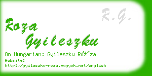 roza gyileszku business card